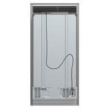 FORNO Salerno 40" 20 cu. ft. Side-by-Side Built-In Refrigerator with Water and Ice Dispenser and Grill Trim Kit, FFRBI1844-40SG