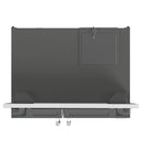 FORNO Salerno 40" 20 cu. ft. Side-by-Side Built-In Refrigerator with Water and Ice Dispenser and Grill Trim Kit, FFRBI1844-40SG
