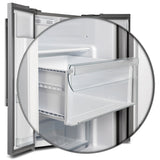 FORNO Salerno 40" 20 cu. ft. Side-by-Side Built-In Refrigerator with Water and Ice Dispenser and Grill Trim Kit, FFRBI1844-40SG