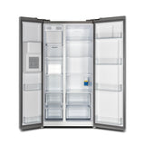 FORNO Salerno 40" 20 cu. ft. Side-by-Side Built-In Refrigerator with Water and Ice Dispenser and Grill Trim Kit, FFRBI1844-40SG