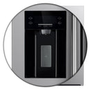 FORNO Salerno 40" 20 cu. ft. Side-by-Side Built-In Refrigerator with Water and Ice Dispenser and Grill Trim Kit, FFRBI1844-40SG