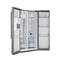 FORNO Salerno 40" 20 cu. ft. Side-by-Side Built-In Refrigerator with Water and Ice Dispenser and Grill Trim Kit, FFRBI1844-40SG
