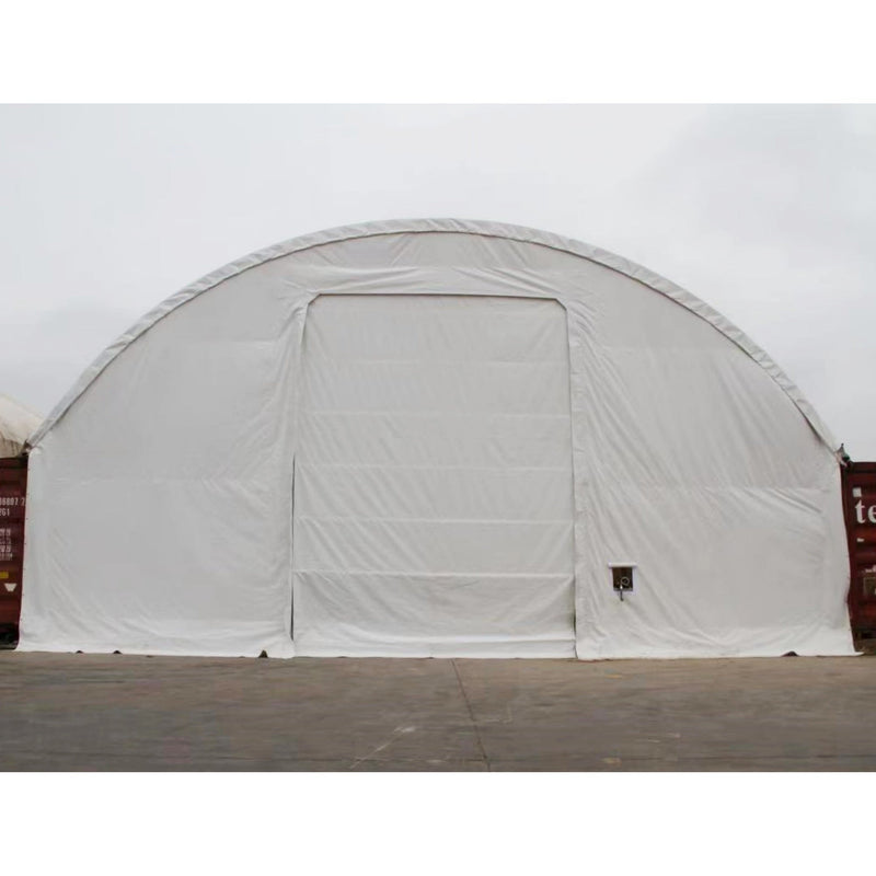Front cover with Winch door for Shipping Container Canopy Shelter 40'x40'x11'