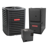 Goodman 2.5 Ton 13.4 SEER2 Central Air Conditioner , 92% AFUE 80K BTU Gas Furnace and Evaporator Coil