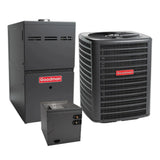 Goodman 1.5 Ton 13.4 SEER2 Central Air Conditioner, 80% AFUE 40K BTU Gas Furnace and Evaporator Coil