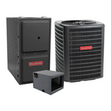 Goodman 1.5 Ton 13.4 SEER2 Central Air Conditioner, 96% AFUE 60K BTU Gas Furnace and Evaporator Coil