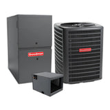 Goodman 1.5 Ton 14.3 SEER2 Central Air Conditioner, 80% AFUE 40K BTU Gas Furnace and Evaporator Coil