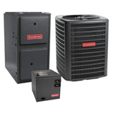 Goodman 2.5 Ton 14.3 SEER2 Central Air Conditioner, 96% AFUE 80K BTU Gas Furnace and Evaporator Coil