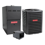 Goodman 3.5 Ton 14.3 SEER2 Central Air Conditioner, 80% AFUE 80K BTU Gas Furnace and Evaporator Coil