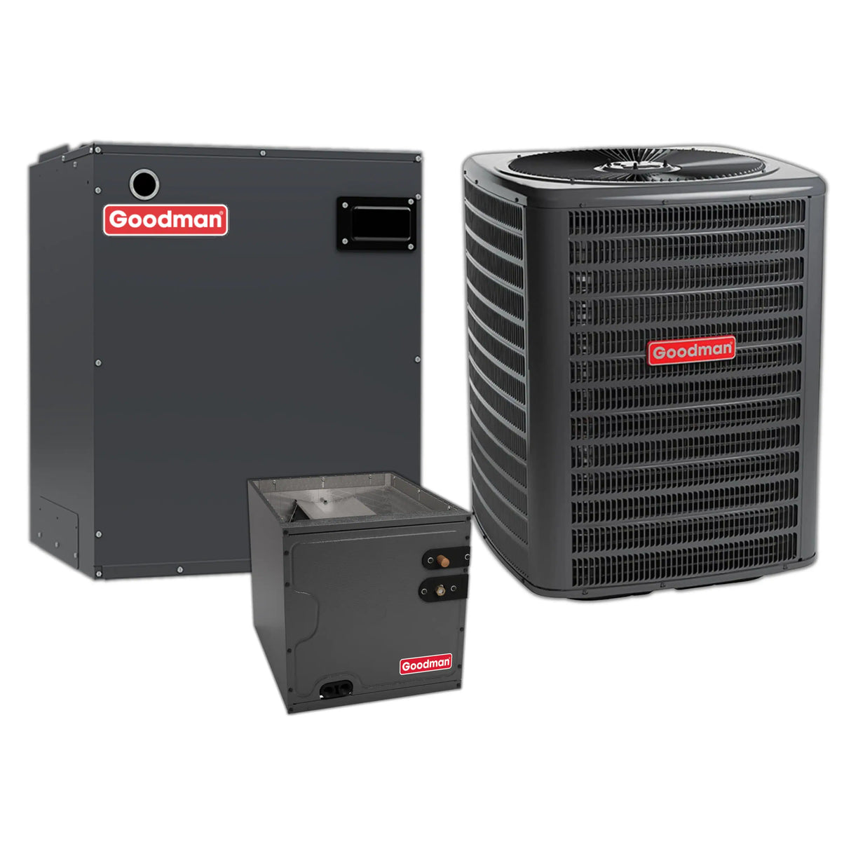 Goodman 2.5 Ton 13.4 SEER2 Central Air Conditioner and Air Handler and Evaporator Coil