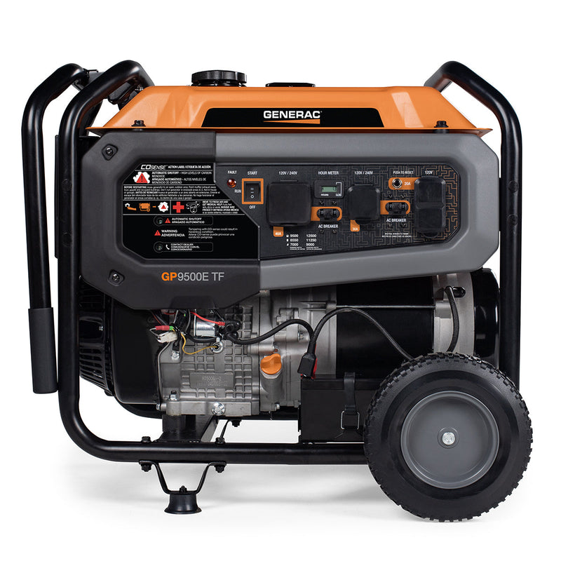 Generac Portable Generator, GP9500E | Tri Fuel | 50ST