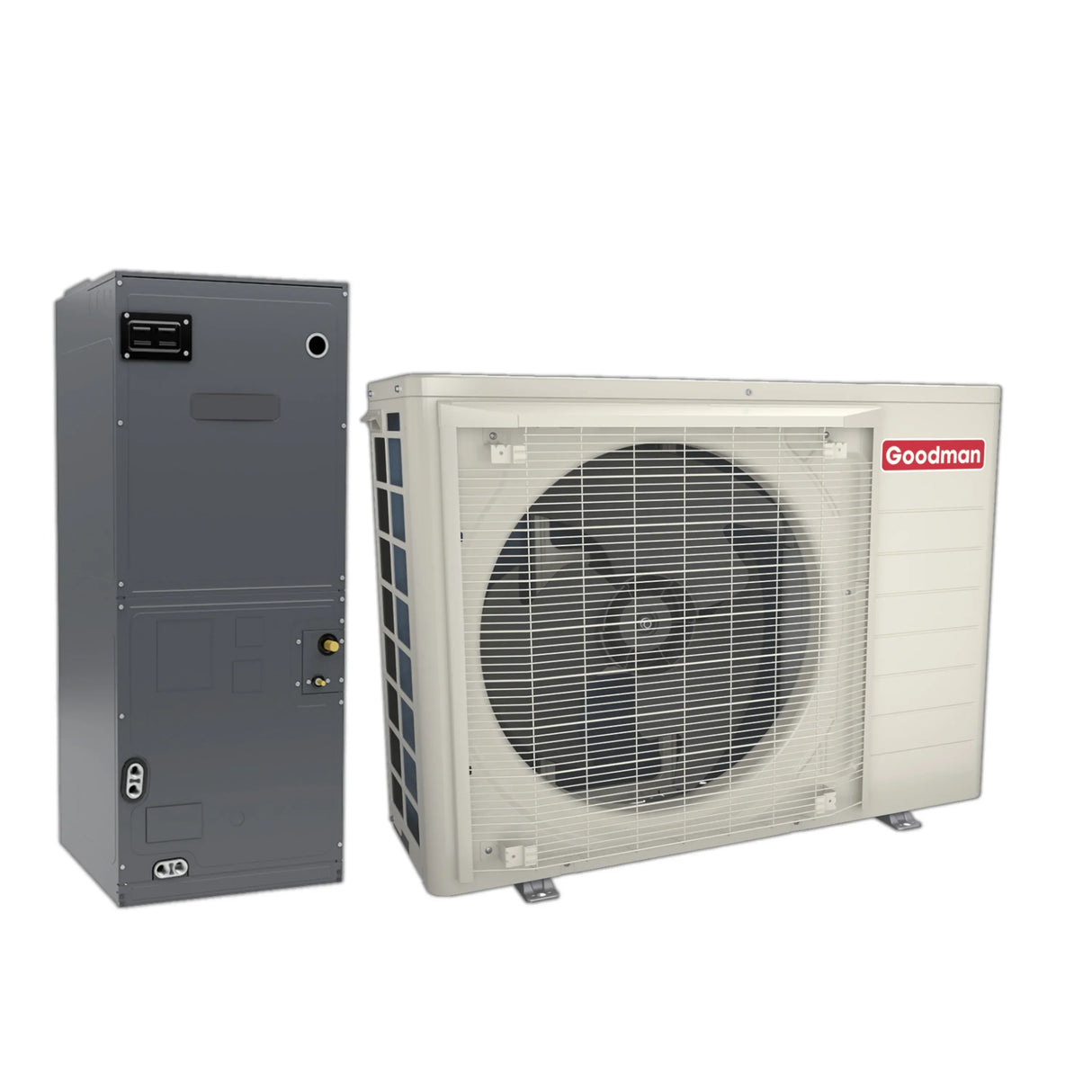 Goodman 2 Ton 16.2 SEER2 Central Air Conditioner Condenser with Multi-Position Variable Speed Air Handler