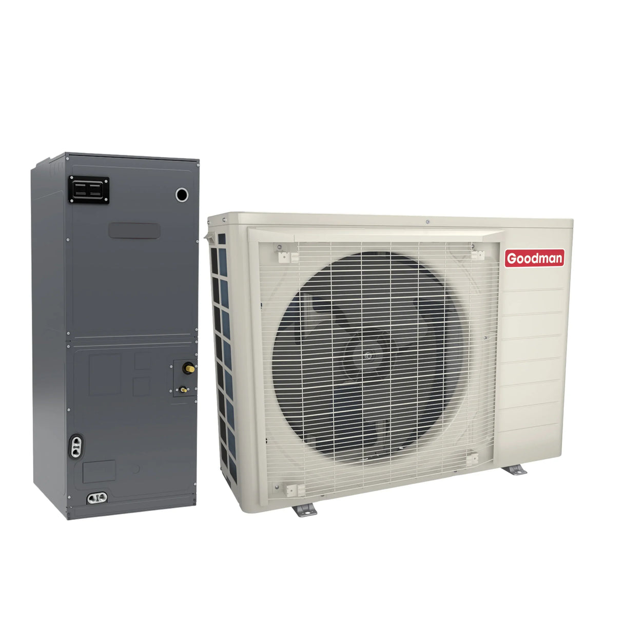 Goodman 5 Ton 16.2 SEER2 R-32 Heat Pump Condenser & Variable-Speed Air Handler with 10kW Heat Kit