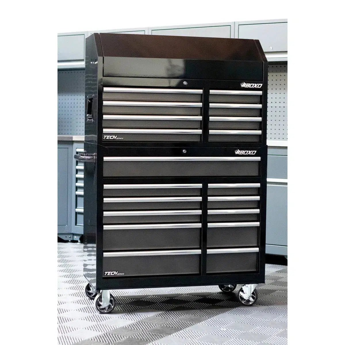 Tech Series | 41" 19-Drawer Rolling Tool Box | Black