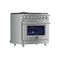 FORNO Massimo 36" 5.36 cu. ft. Freestanding Gas Range with 6 Burners, FFSGS6239-36