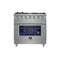 FORNO Massimo 36" 5.36 cu. ft. Freestanding Gas Range with 6 Burners, FFSGS6239-36