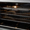 FORNO Giovanni 30" 4.32 cu. ft. Gas Range with 5 Burners, Air Fry Basket, Wok Support and Griddle in Black with Antique Brass Accents, FFSGS6274-30BLK