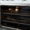 FORNO Marco 30" 4.32 cu.ft. Gas Range with 4 Burners and Temperature Gauge in White with Antique Brass Accents, FFSGS6277-30WHT