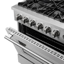 FORNO Marco 36" 5.36 cu.ft. Gas Range with 6 Burners and Built-In Temperature Gauge, FFSGS6277-36