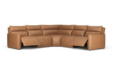 Giovanni Leather Dual Recliner Corner Sectional Sofa