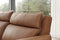 Valencia Giovanni Leather Five Pieces Reclining Sectional Sofa, Camel