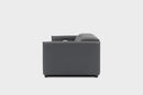 Valencia Lucia Leather Loveseat Recliner Sofa, Grey