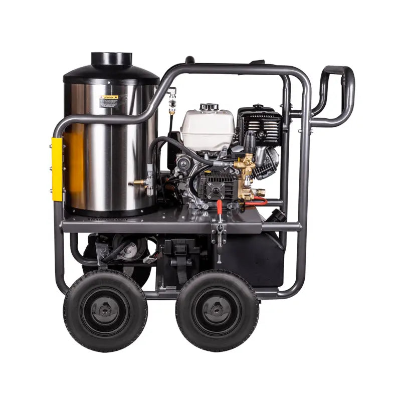 BE Power 4,000 PSI - 4.0 GPM Hot Water Pressure Washer with Honda GX390 Engine and General Triplex Pump - HW4013HG