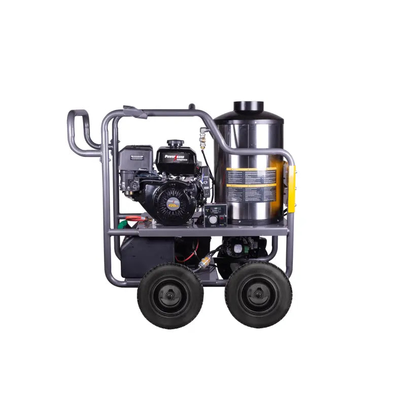 BE Power 4,000 PSI - 4.0 GPM Hot Water Pressure Washer with Powerease 420 Engine and AR Triplex Pump - HW4015RA