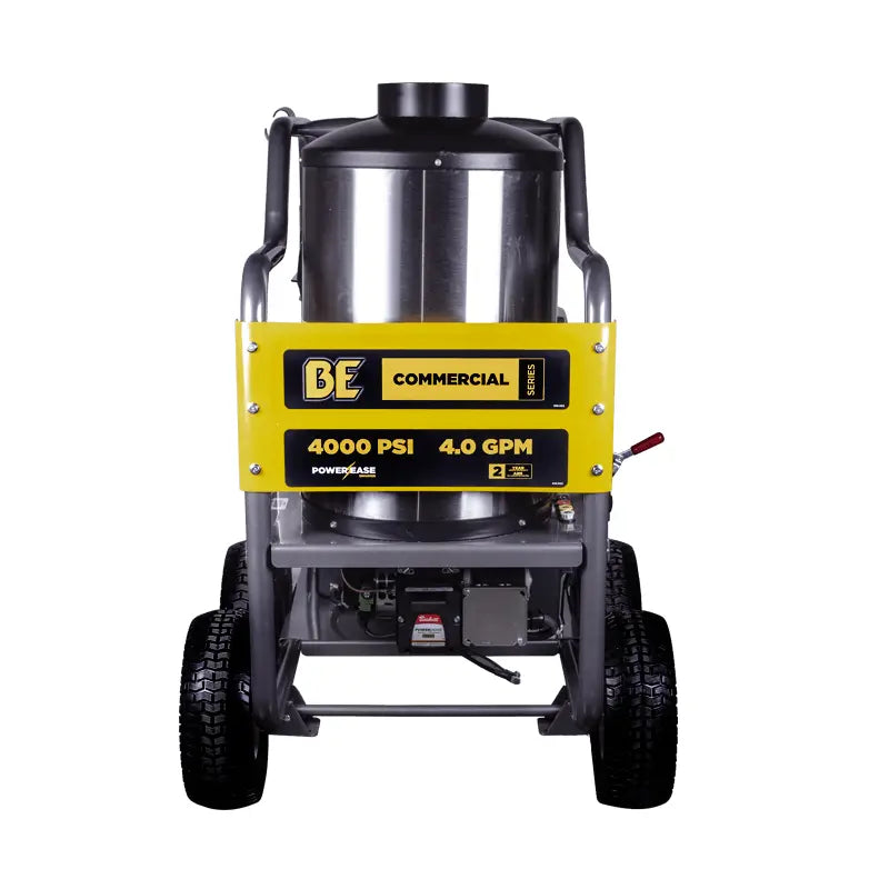 BE Power 4,000 PSI - 4.0 GPM Hot Water Pressure Washer with Powerease 420 Engine and AR Triplex Pump - HW4015RA