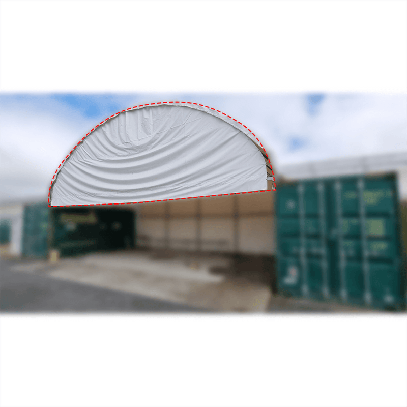 Half Front Panel for W40'xL40'xH13' (container outside)