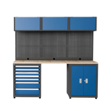Heavy Duty Steel Garage Cabinet Storage System (7 Drawers & 5 Cabinets)