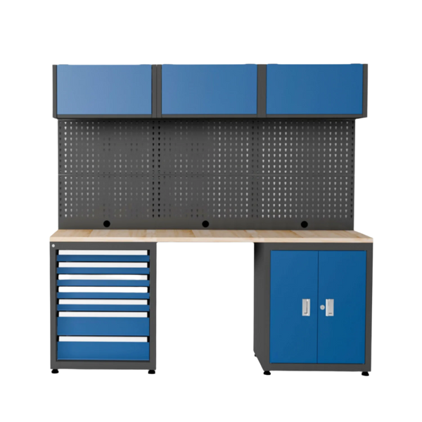Heavy Duty Steel Garage Cabinet Storage System (7 Drawers & 5 Cabinets)
