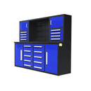 7' Garage Workbench Cabinet (18 Drawers & 4 Cabinets & Pegboard)