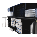 7' Garage Workbench Cabinet (18 Drawers & 4 Cabinets & Pegboard)