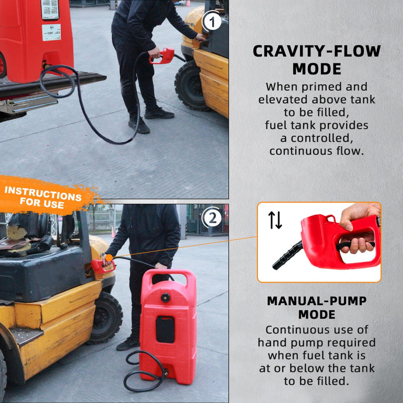 34 Gallon Gas Caddy With Wheels, Fuel Storage Tank