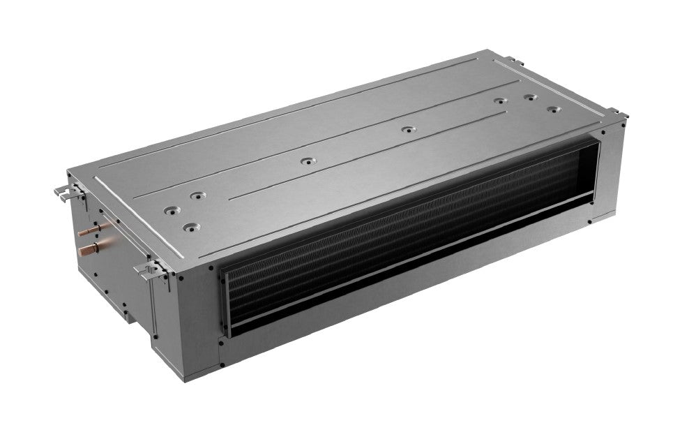 Goodman 1.5 Ton 13.4 SEER2 Central Air Conditioner Condenser with Ceiling Mounted Air Handler & 5kW Heat Kit
