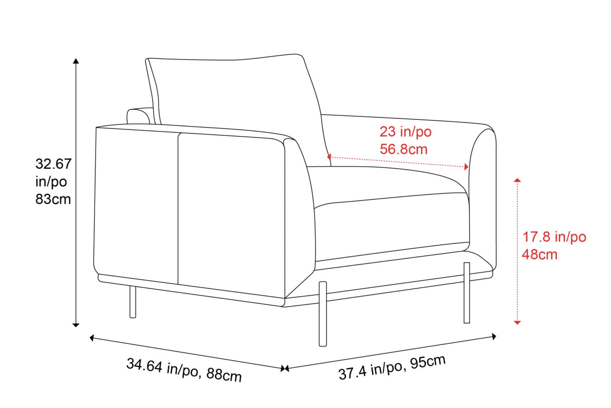 Imogen Leather Accent Chair