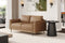 Valencia Imogen Top Grain Leather Loveseat Sofa, Tan