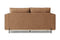 Valencia Imogen Top Grain Leather Loveseat Sofa, Tan
