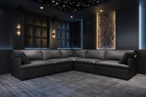 Isola Leather Theater Lounge Modular Sofa