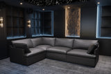 Isola Leather Theater Lounge Modular Sofa