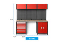 Heavy Duty Steel Garage Cabinet Storage System (7 Drawers & 5 Cabinets)