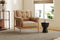 Valencia Jasmine Top Grain Leather Accent Chair, Brown