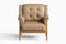 Valencia Jasmine Top Grain Leather Accent Chair, Brown