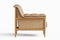 Valencia Jasmine Top Grain Leather Accent Chair, Brown