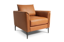 Valencia Jasper Leather Accent Chair, Cognac Color