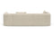 Valencia Jordyn Velvet Fabric Sectional Sofa, Three Seats With Left Chaise, Beige