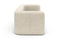 Valencia Jordyn Velvet Fabric Three Seats Sofa, Beige