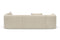 Valencia Jordyn Velvet Fabric Sectional Sofa, Three Seats With Right Chaise, Beige