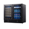 36" Beer and Wine Cooler Combination with Low-E Glass Door